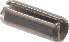 Value Collection - 3/32" Diam x 1/4" Long Slotted Spring Pin - Grade 420 Stainless Steel, Bright Finish - Exact Tool & Supply