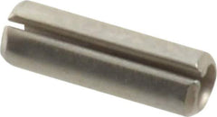 Value Collection - 3/32" Diam x 5/16" Long Slotted Spring Pin - Grade 420 Stainless Steel, Bright Finish - Exact Tool & Supply