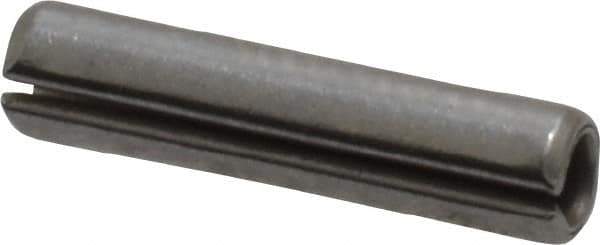 Value Collection - 3/32" Diam x 7/16" Long Slotted Spring Pin - Grade 420 Stainless Steel, Bright Finish - Exact Tool & Supply