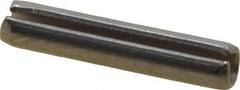 Value Collection - 3/32" Diam x 1/2" Long Slotted Spring Pin - Grade 420 Stainless Steel, Bright Finish - Exact Tool & Supply
