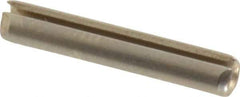 Made in USA - 3/32" Diam x 9/16" Long Slotted Spring Pin - Grade 420 Stainless Steel, Bright Finish - Exact Tool & Supply