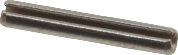 Value Collection - 3/32" Diam x 5/8" Long Slotted Spring Pin - Grade 420 Stainless Steel, Bright Finish - Exact Tool & Supply