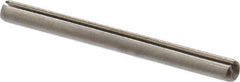 Made in USA - 3/32" Diam x 1-1/8" Long Slotted Spring Pin - Grade 420 Stainless Steel, Bright Finish - Exact Tool & Supply