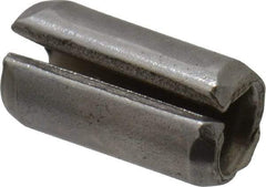 Made in USA - 1/8" Diam x 1/4" Long Slotted Spring Pin - Grade 420 Stainless Steel, Bright Finish - Exact Tool & Supply
