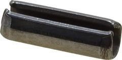 Made in USA - 1/8" Diam x 3/8" Long Slotted Spring Pin - Grade 420 Stainless Steel, Bright Finish - Exact Tool & Supply