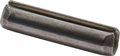 Made in USA - 1/8" Diam x 1/2" Long Slotted Spring Pin - Grade 420 Stainless Steel, Bright Finish - Exact Tool & Supply
