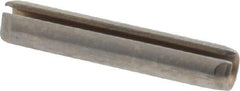 Made in USA - 1/8" Diam x 11/16" Long Slotted Spring Pin - Grade 420 Stainless Steel, Bright Finish - Exact Tool & Supply