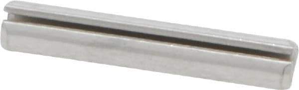 Made in USA - 1/8" Diam x 3/4" Long Slotted Spring Pin - Grade 420 Stainless Steel, Bright Finish - Exact Tool & Supply