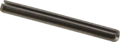 Made in USA - 1/8" Diam x 1-1/4" Long Slotted Spring Pin - Grade 420 Stainless Steel, Bright Finish - Exact Tool & Supply