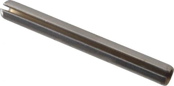 Made in USA - 5/32" Diam x 1-1/2" Long Slotted Spring Pin - Grade 420 Stainless Steel - Exact Tool & Supply