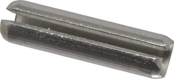 Made in USA - 3/16" Diam x 3/4" Long Slotted Spring Pin - Grade 420 Stainless Steel, Bright Finish - Exact Tool & Supply