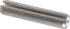 Made in USA - 3/16" Diam x 7/8" Long Slotted Spring Pin - Grade 420 Stainless Steel, Bright Finish - Exact Tool & Supply