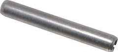 Made in USA - 3/16" Diam x 1-3/8" Long Slotted Spring Pin - Grade 420 Stainless Steel, Bright Finish - Exact Tool & Supply