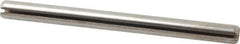 Made in USA - 3/16" Diam x 2-1/2" Long Slotted Spring Pin - Grade 420 Stainless Steel, Bright Finish - Exact Tool & Supply