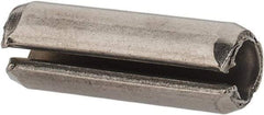 Made in USA - 7/32" Diam x 5/8" Long Slotted Spring Pin - Grade 420 Stainless Steel, Bright Finish - Exact Tool & Supply