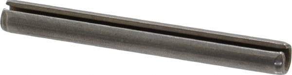 Made in USA - 7/32" Diam x 2" Long Slotted Spring Pin - Grade 420 Stainless Steel, Bright Finish - Exact Tool & Supply