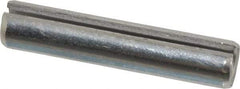 Made in USA - 1/4" Diam x 1-1/4" Long Slotted Spring Pin - Grade 420 Stainless Steel, Bright Finish - Exact Tool & Supply