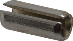 Made in USA - 5/16" Diam x 3/4" Long Slotted Spring Pin - Grade 420 Stainless Steel, Bright Finish - Exact Tool & Supply