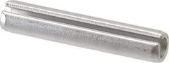 Made in USA - 3/8" Diam x 2" Long Slotted Spring Pin - Grade 420 Stainless Steel, Bright Finish - Exact Tool & Supply