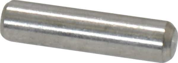 Value Collection - 1/8" Diam x 1/2" Pin Length 18-8 Stainless Steel Standard Dowel Pin - Bright Finish - Exact Tool & Supply