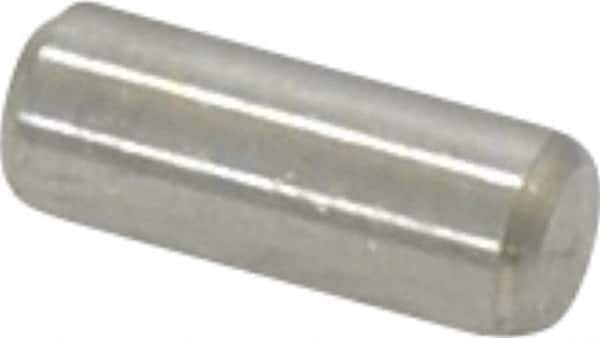 Value Collection - 3/16" Diam x 1/2" Pin Length 18-8 Stainless Steel Standard Dowel Pin - Bright Finish - Exact Tool & Supply