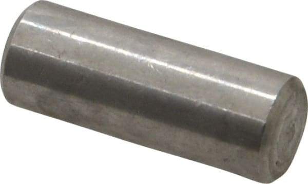 Value Collection - 3/8" Diam x 1" Pin Length 18-8 Stainless Steel Standard Dowel Pin - Bright Finish - Exact Tool & Supply
