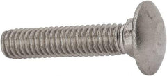 Value Collection - 5/16-18 UNC 1-1/2" Length Under Head, Standard Square Neck, Carriage Bolt - 18-8 Stainless Steel, Uncoated - Exact Tool & Supply