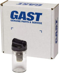 Gast - 2 oz Air Compressor Filter/Muffler Assembly - 3 Piece, Use with Gast 1HAB/0211 Rotary Vane Units - Exact Tool & Supply