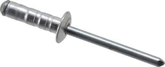 RivetKing - Size 63-67 Dome Head Aluminum Multi Grip Blind Rivet - Steel Mandrel, 0.187" to 0.456" Grip, 3/8" Head Diam, 0.192" to 0.196" Hole Diam, 0.716" Length Under Head, 3/16" Body Diam - Exact Tool & Supply