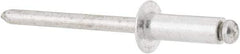 RivetKing - Size 66 Dome Head Aluminum Open End Blind Rivet - Aluminum Mandrel, 0.251" to 3/8" Grip, 3/8" Head Diam, 0.192" to 0.198" Hole Diam, 0.575" Length Under Head, 3/16" Body Diam - Exact Tool & Supply