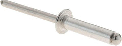 RivetKing - Size 610 Dome Head Aluminum Open End Blind Rivet - Aluminum Mandrel, 0.501" to 5/8" Grip, 3/8" Head Diam, 0.192" to 0.198" Hole Diam, 0.825" Length Under Head, 3/16" Body Diam - Exact Tool & Supply