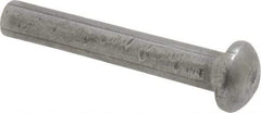 RivetKing - 1/8" Body Diam, Round Uncoated Steel Solid Rivet - 3/4" Length Under Head - Exact Tool & Supply