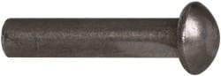 RivetKing - 3/16" Body Diam, Countersunk Uncoated Steel Solid Rivet - 7/8" Length Under Head, 90° Countersunk Head Angle - Exact Tool & Supply