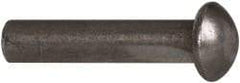 RivetKing - 3/16" Body Diam, Countersunk Uncoated Steel Solid Rivet - 7/8" Length Under Head, 90° Countersunk Head Angle - Exact Tool & Supply