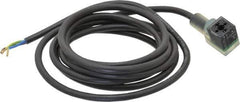 Parker - Solenoid Valve Lighted 3 Pin Connector - Use with B Series Body Ported Valves - Exact Tool & Supply