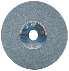 Norton - 8" Diam x 1-1/4" Hole x 1" Thick, J Hardness, 46 Grit Surface Grinding Wheel - Ceramic, Type 5, Coarse Grade, 3,600 Max RPM, Vitrified Bond, One-Side Recess - Exact Tool & Supply