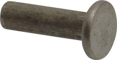 RivetKing - 3/16" Body Diam, Countersunk Uncoated Steel Solid Rivet - 5/8" Length Under Head, 90° Countersunk Head Angle - Exact Tool & Supply