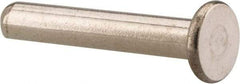 RivetKing - 1/8" Body Diam, Flat Stainless Steel Solid Rivet - 3/4" Length Under Head, Grade 18-8 - Exact Tool & Supply