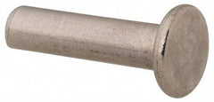 RivetKing - 3/16" Body Diam, Round Uncoated Stainless Steel Solid Rivet - 3/4" Length Under Head, Grade 18-8 - Exact Tool & Supply
