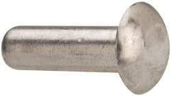 RivetKing - 3/16" Body Diam, Universal Aluminum Solid Rivet - 5/8" Length Under Head, Grade 1100F - Exact Tool & Supply