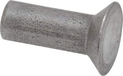 RivetKing - 3/16" Body Diam, Countersunk Uncoated Steel Solid Rivet - 1/2" Length Under Head, 90° Countersunk Head Angle - Exact Tool & Supply