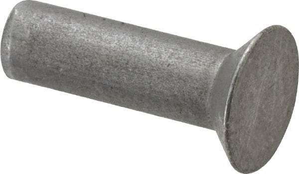 RivetKing - 3/16" Body Diam, Countersunk Uncoated Steel Solid Rivet - 5/8" Length Under Head, 90° Countersunk Head Angle - Exact Tool & Supply