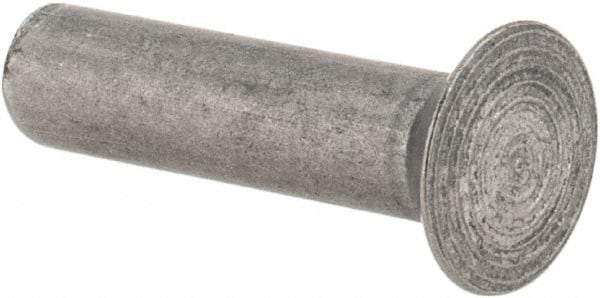 RivetKing - 3/16" Body Diam, Countersunk Steel Solid Rivet - 3/4" Length Under Head, 90° Countersunk Head Angle - Exact Tool & Supply