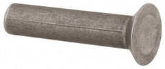 RivetKing - 3/16" Body Diam, Countersunk Uncoated Steel Solid Rivet - 7/8" Length Under Head, 90° Countersunk Head Angle - Exact Tool & Supply