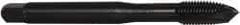 OSG - M10x1.25 Metric Fine, 3 Flute, Oxide Finish, Vanadium High Speed Steel Spiral Point Tap - Plug Chamfer, Right Hand Thread, 100mm OAL, 1-1/4" Thread Length, 0.381" Shank Diam, 6H Class of Fit - Exact Tool & Supply