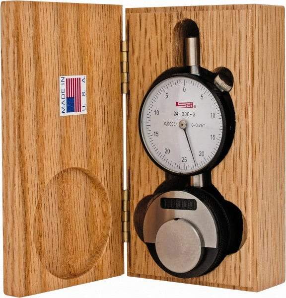 SPI - 1.45" Wide x 1" High, Zero Setter - 0.0005 Inch Graduation, Includes Indicator - Exact Tool & Supply
