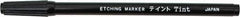 Value Collection - Black Acid Solution Marker - Felt Tip - Exact Tool & Supply