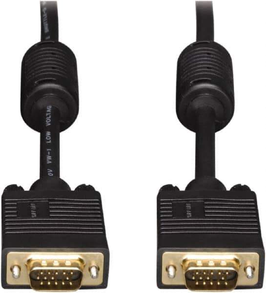 Tripp-Lite - 25' Long, HD15/HD15 Computer Cable - Black, Male x Male - Exact Tool & Supply