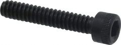 Made in USA - #6-32 UNC Hex Socket Drive, Socket Cap Screw - Alloy Steel, Black Oxide Finish, Fully Threaded, 3/4" Length Under Head - Exact Tool & Supply