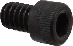 Made in USA - 1/4-20 UNC Hex Socket Drive, Socket Cap Screw - Alloy Steel, Black Oxide Finish, Fully Threaded, 3/8" Length Under Head - Exact Tool & Supply
